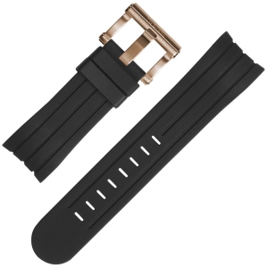 TW Steel Uhrenarmband TW131 TW606 Schwarz Gummi 24mm