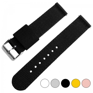Schwarzes Two Piece RAF NATO Nylon Uhrenarmband