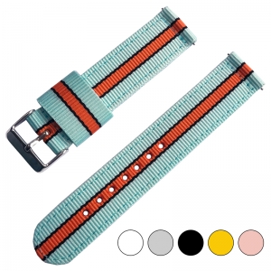 Gulf Le Mans Hellblau Orange Two Piece RAF NATO Nylon Uhrenarmband