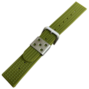 Waffle Strap Uhrenarmband Gummi Grün