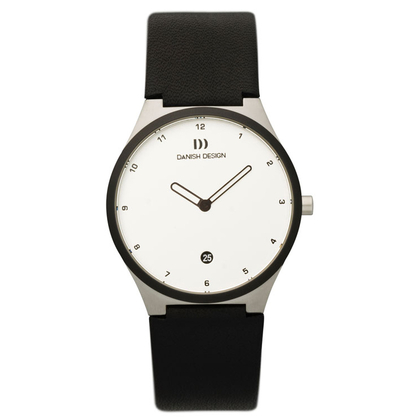 Danish Design Uhrenarmband Typ IV12Q884, IV13Q884 Leder Schwarz 