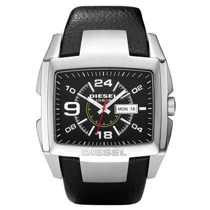 Diesel DZ1215 Uhrenarmband Leder Schwarz
