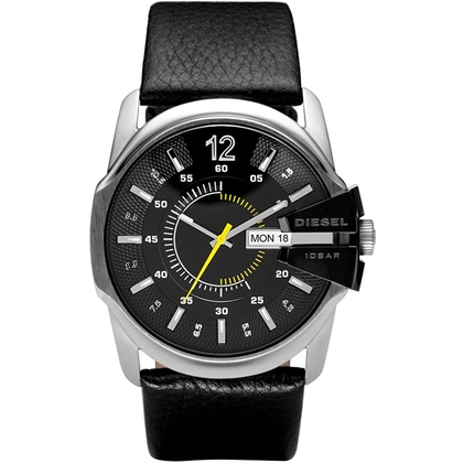 Diesel DZ1295 Uhrenarmband Leder Schwarz