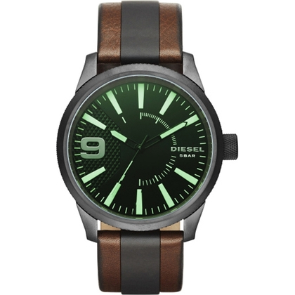 Diesel DZ1765 Uhrenarmband Leder Schwarz/Braun