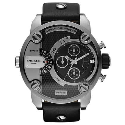 Diesel DZ7256 Uhrenarmband Leder Schwarz