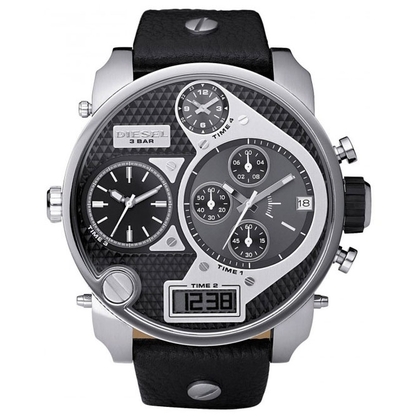 Diesel DZ7125 Uhrenarmband Leder Schwarz