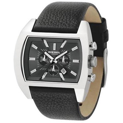 Diesel DZ4140 Uhrenarmband Leder Schwarz
