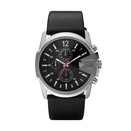 Diesel DZ4182 Uhrenarmband Leder Schwarz