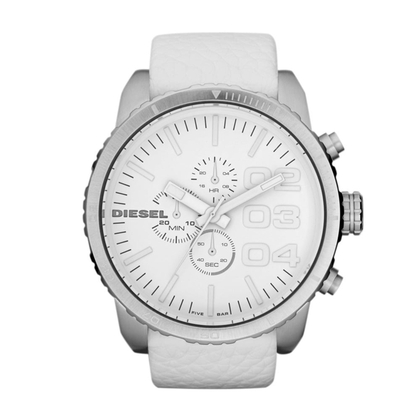 Diesel DZ4240 Uhrenarmband Leder Weiss