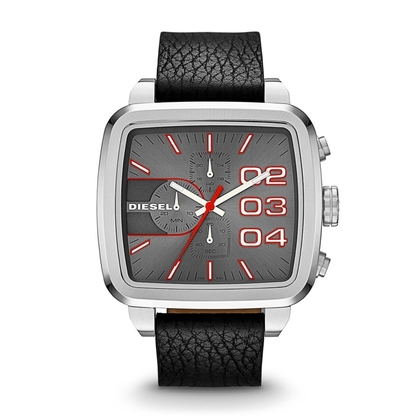 Diesel DZ4304 Uhrenarmband Leder Schwarz