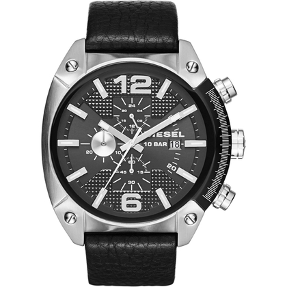 Diesel DZ4341 Uhrenarmband Leder Schwarz