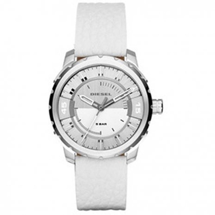 Diesel DZ1731 Uhrenarmband Leder Weiss
