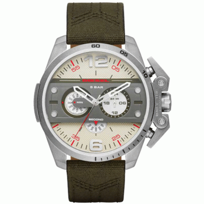 Diesel DZ4389 Uhrenarmband Leder Grün