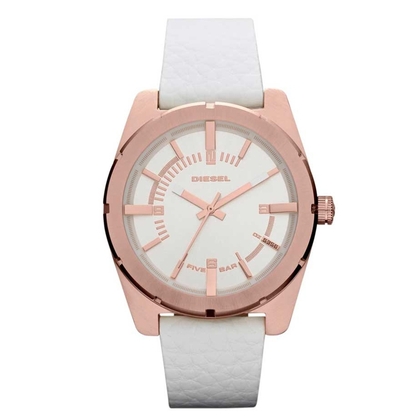 Diesel DZ5342 Uhrenarmband Leder Weiss