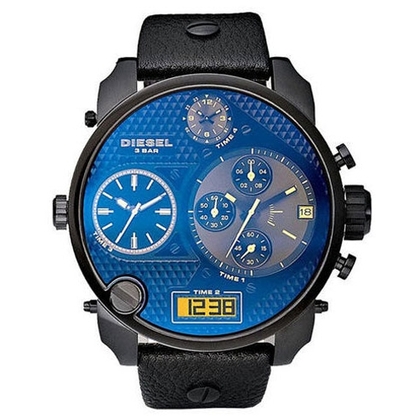 Diesel DZ7127 Uhrenarmband Leder Schwarz