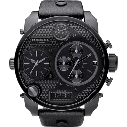 Diesel DZ7193 Uhrenarmband Leder Schwarz