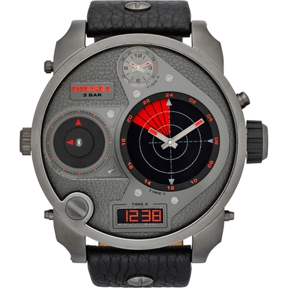 Diesel DZ7297 Uhrenarmband Leder Schwarz
