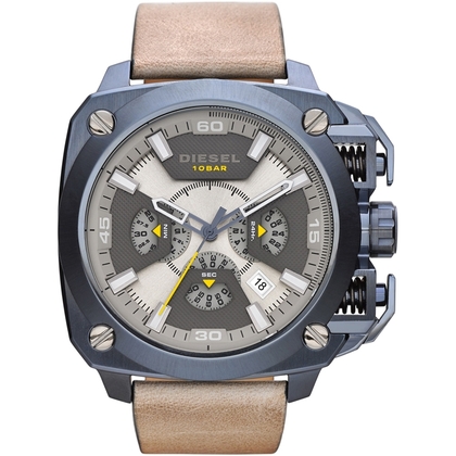 Diesel DZ7342 Uhrenarmband Leder Beige