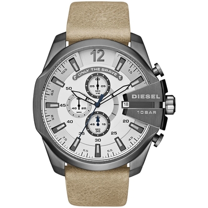 Diesel DZ4359 Uhrenarmband Leder Beige