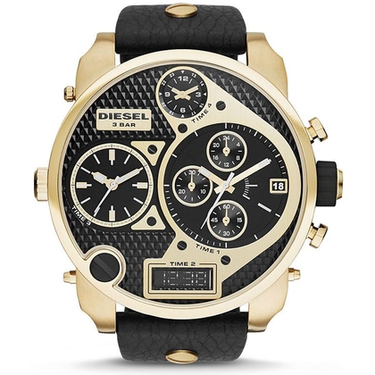 Diesel DZ7323 Uhrenarmband Leder Schwarz