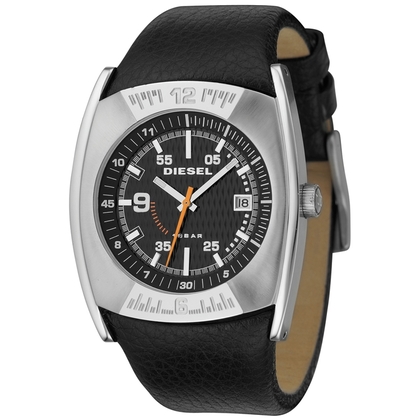 Diesel DZ1156 Uhrenarmband Leder Schwarz