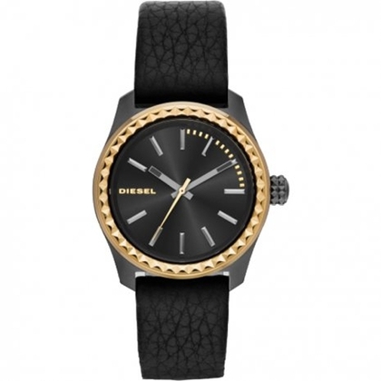 Diesel DZ5408 Uhrenarmband Leder Schwarz