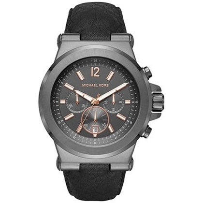 Michael Kors MK8511 Uhrenarmband Leder Schwarz