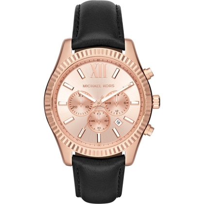 Michael Kors MK8516 Uhrenarmband Leder Schwarz