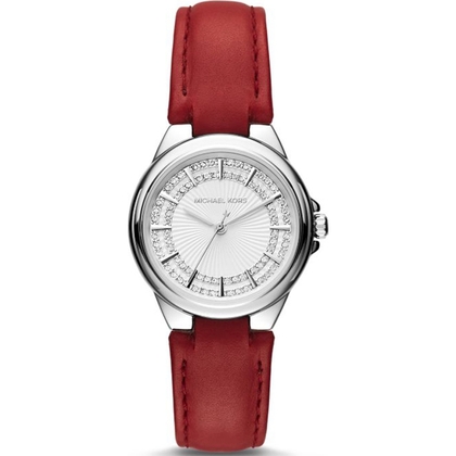 Michael Kors MK2474 Uhrenarmband Leder Rot