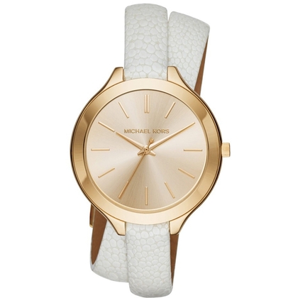 Michael Kors MK2477 Uhrenarmband Leder Weiss