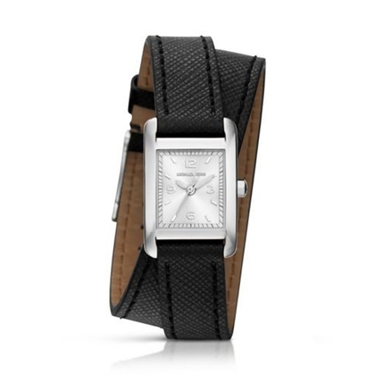 Michael Kors MK2497 Uhrenarmband Leder Schwarz