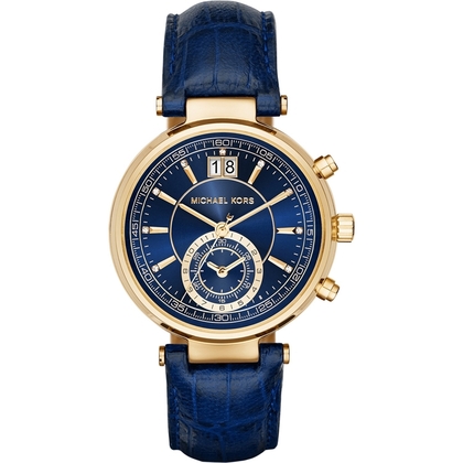 Michael Kors MK2425 Uhrenarmband Leder Blau