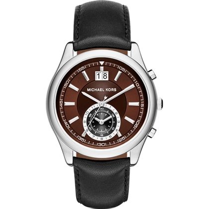 Michael Kors MK8415 Uhrenarmband Leder Schwarz