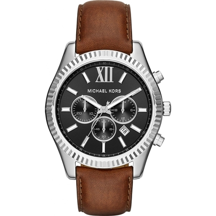 Michael Kors MK8456 Uhrenarmband Leder Braun