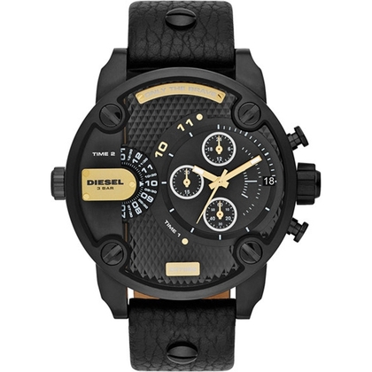 Diesel DZ7286 Uhrenarmband Leder Schwarz