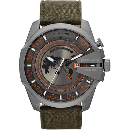 Diesel DZ4307 Uhrenarmband Leder Grün
