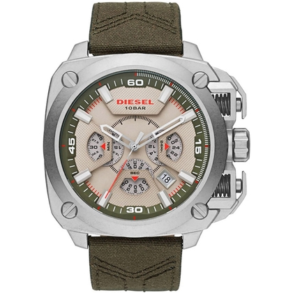 Diesel DZ7367 Uhrenarmband Leder Grün