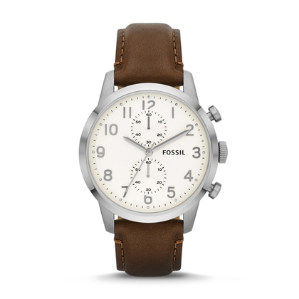 Fossil FS4872 Uhrenarmband Leder Braun