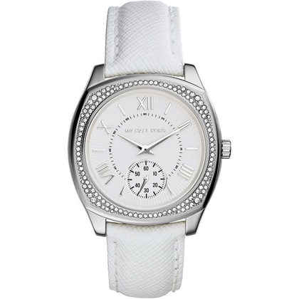 Michael Kors MK2385 Uhrenarmband Leder Weiss