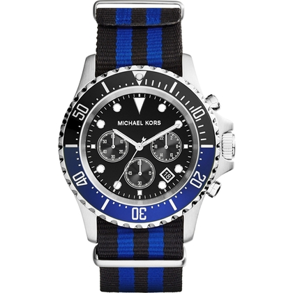 Michael Kors MK8398 Uhrenarmband Nylon Blau