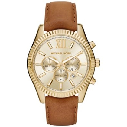 Michael Kors MK8447  Uhrenarmband Leder Braun