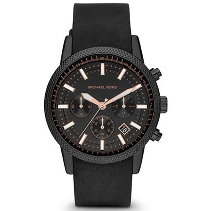 Michael Kors MK8317 Uhrenarmband Gummi Schwarz