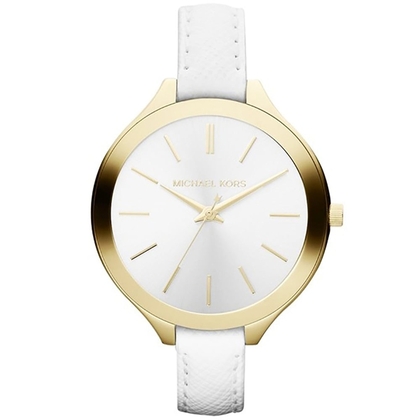 Michael Kors MK2273 Uhrenarmband Leder Weiss