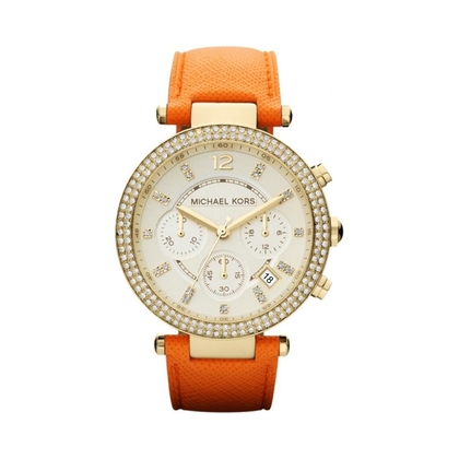 Michael Kors MK2279 Uhrenarmband Leder Orange