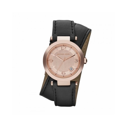 Michael Kors MK2323 Uhrenarmband Leder Schwarz