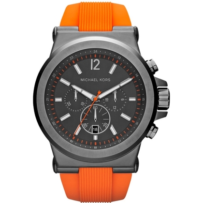 Michael Kors MK8296 Uhrenarmband Gummi Orange