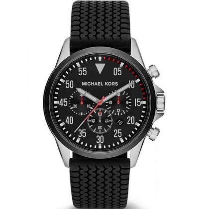 Michael Kors MK8334 Uhrenarmband Gummi Schwarz