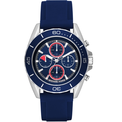 Michael Kors MK8486 Uhrenarmband Gummi Blau
