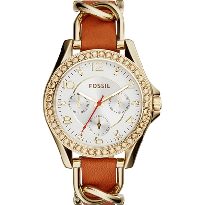 Fossil ES3723 Uhrenarmband Leder Braun