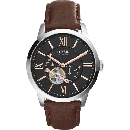 Fossil ME3061 Uhrenarmband Leder Braun